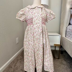 La Coqueta Floral Pink and White Dress